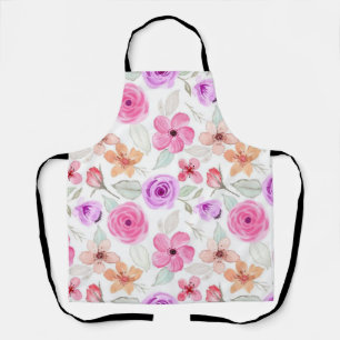 Flower pattern apron