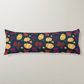flower pattern blue purple yellow gift bag body pillow