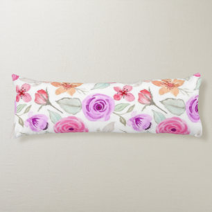 Flower pattern body pillow
