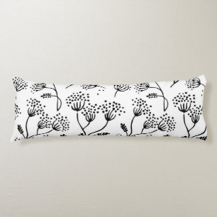 Flower pattern body pillow