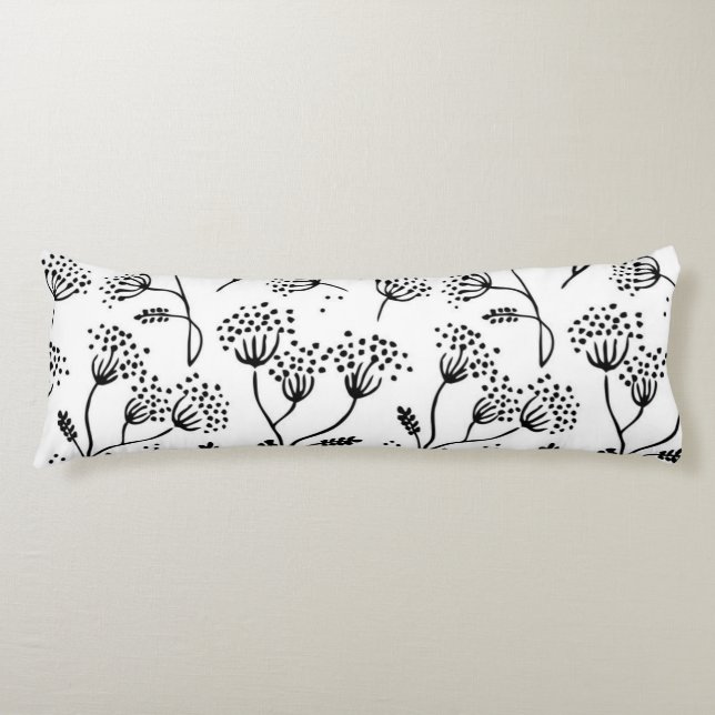 Flower pattern body pillow (Front)