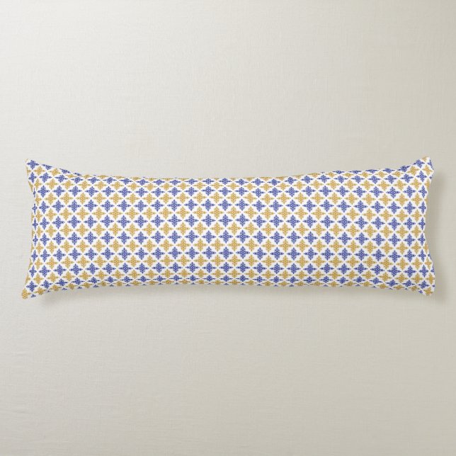 Flower Pattern Body Pillow (Front)
