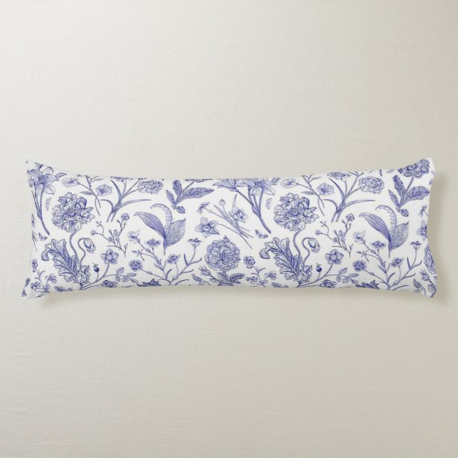 Flower pattern body pillow (Front)