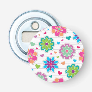 Flower pattern bottle opener