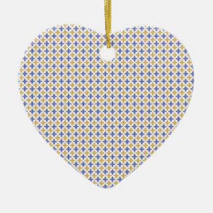 Flower Pattern Ceramic Ornament