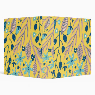 Flower pattern colourful shining beauty binder