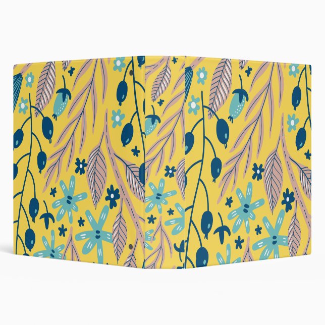 Flower pattern colourful shining beauty   binder (Background)