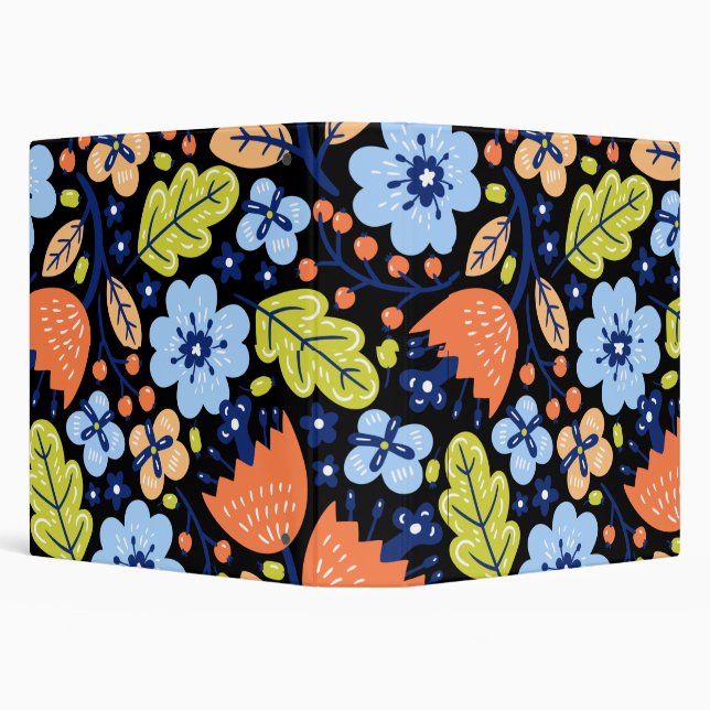 Flower pattern colourful shining   binder (Background)