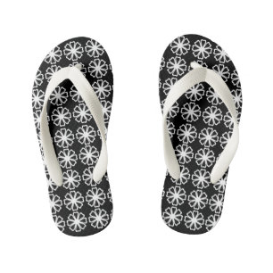 Flower Pattern - Custom Flip Flops, Kids Kid's Flip Flops