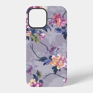 flower pattern design textile illustrationart, bac iPhone 12 case