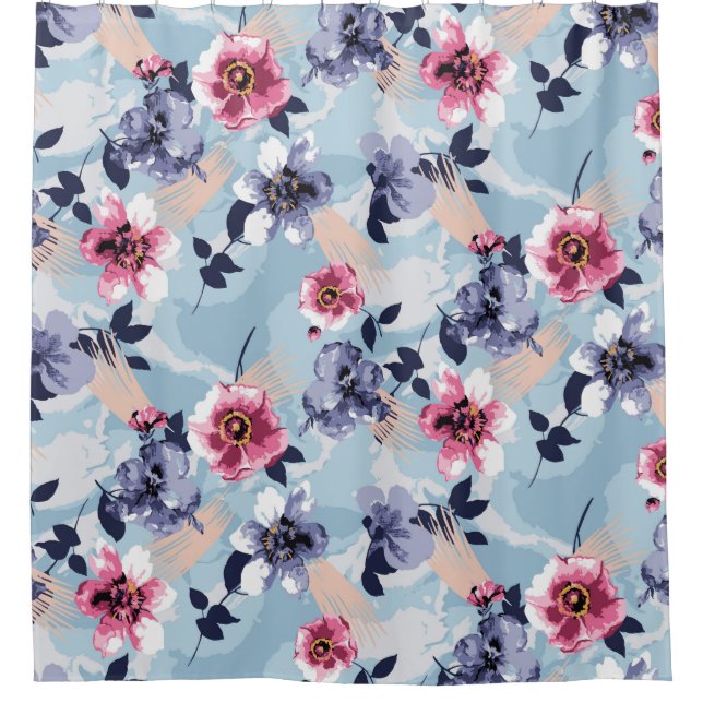 flower pattern design textile illustrationart,back (Front)