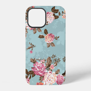 flower pattern design textile illustrationart,back iPhone 12 case