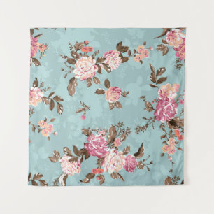 flower pattern design textile illustrationart,back tapestry