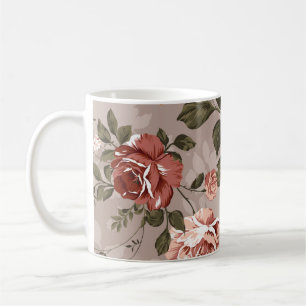 flower pattern design textile illustrationflower,a coffee mug