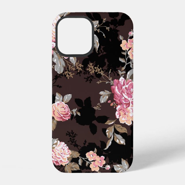 flower pattern design textile illustrationpattern, iPhone case (Back)