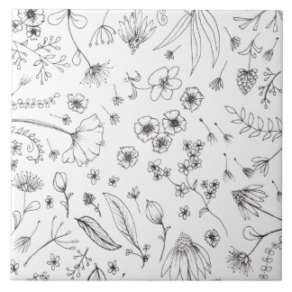 Flower Pattern Design Tile