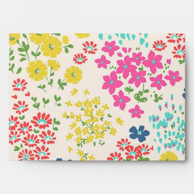 Flower pattern envelope (Front)