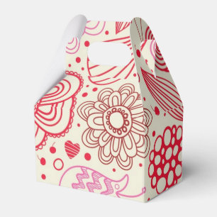 Flower pattern favor box