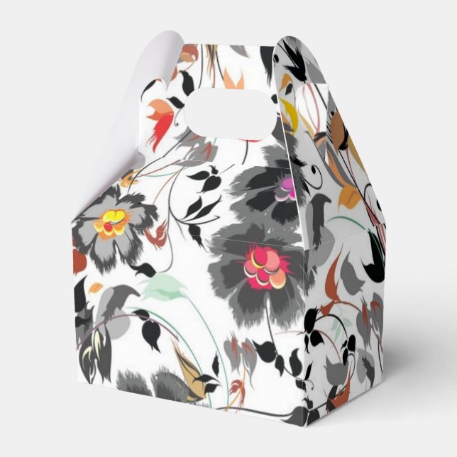 Flower pattern favor box (Front Side)