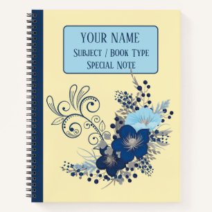 Flower Pattern, Floral Composition Notebook