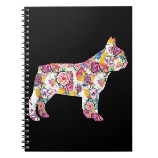 Flower Pattern Frenchie French Bulldogs Lover Gift Notebook