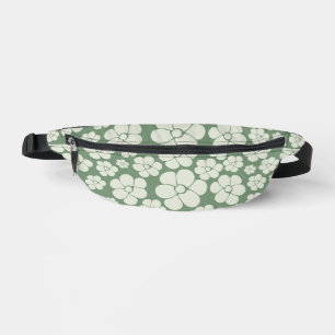 Flower Pattern - Green Fanny Pack