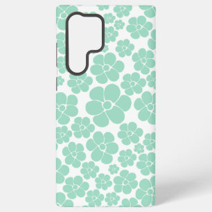 Flower Pattern - Green (Mint) Samsung Galaxy Case