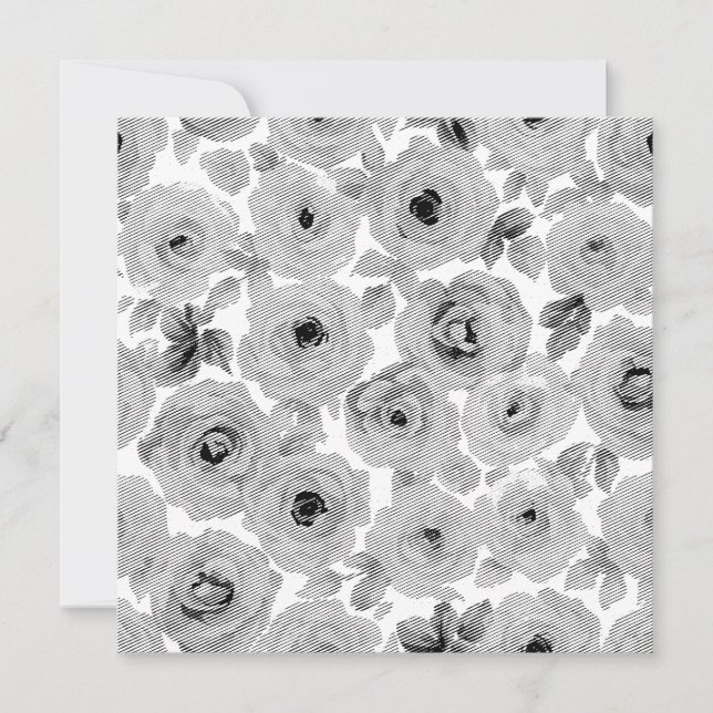 Flower Pattern Holiday Card (Front)