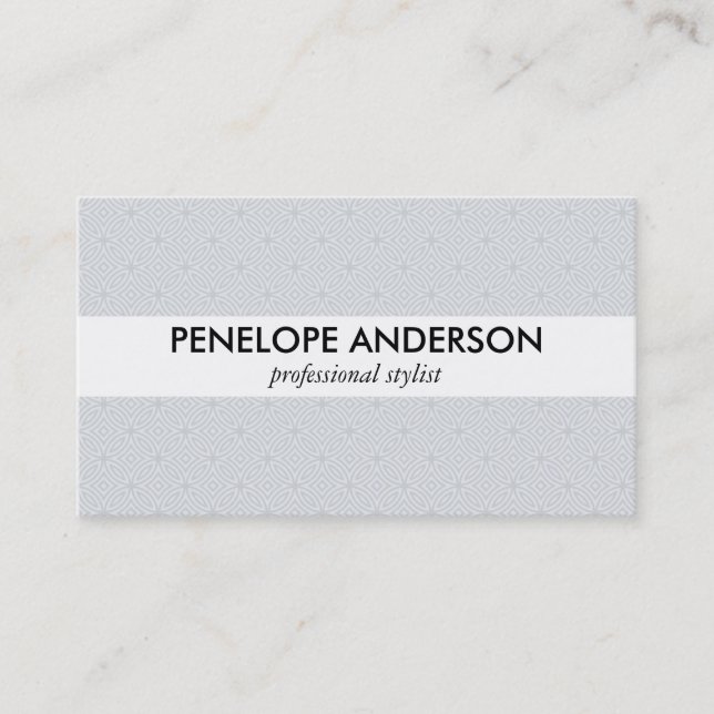Flower Pattern II Business Card (Front)