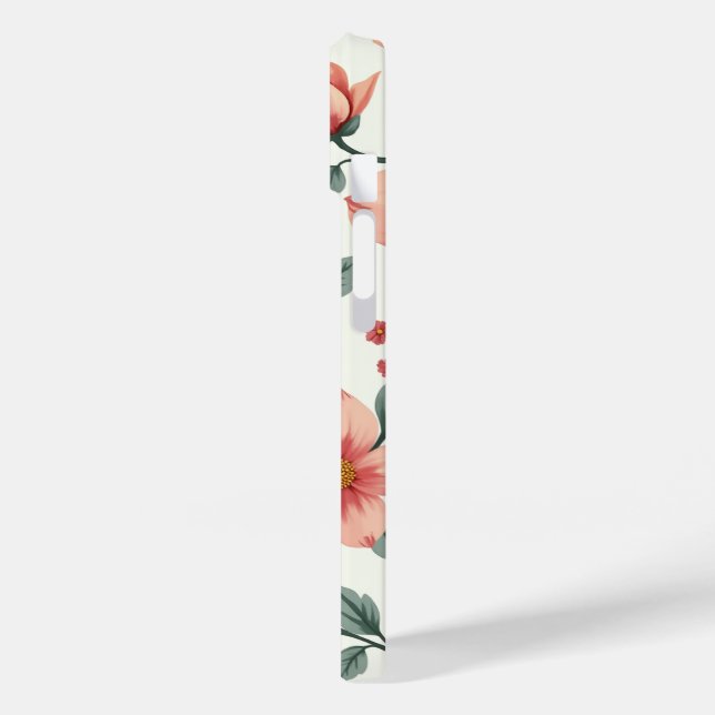 Flower pattern Iphone case (Back / Left)