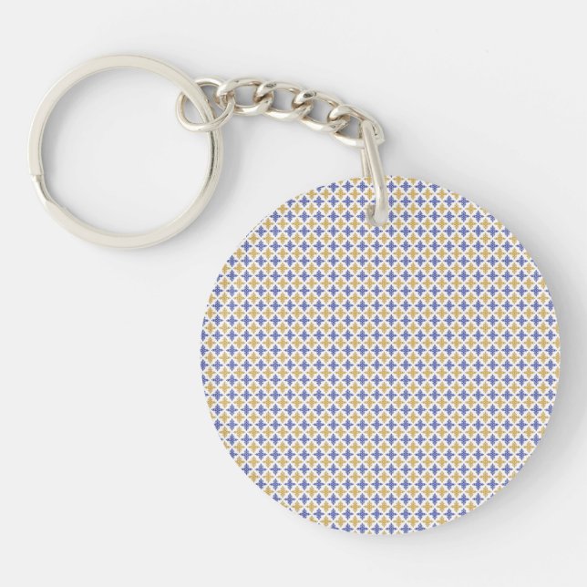 Flower Pattern Keychain (Front)