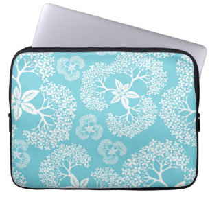 Flower pattern laptop sleeve