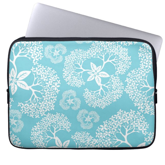 Flower pattern laptop sleeve (Front)