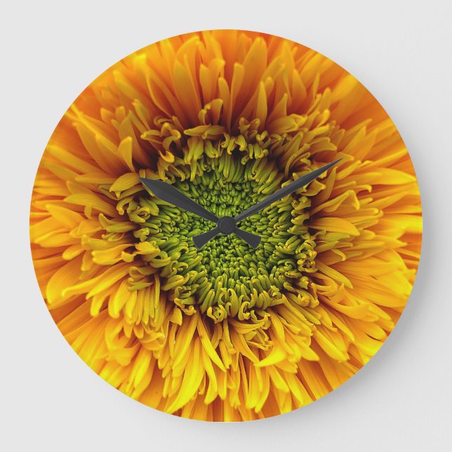 Flower Pattern Large Clock (Front)