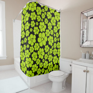 Flower Pattern - Lime Green