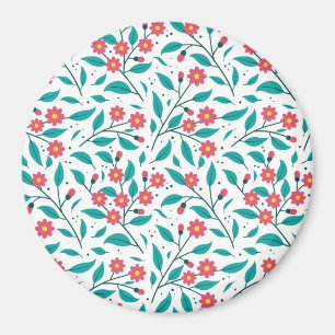 Flower pattern magnet