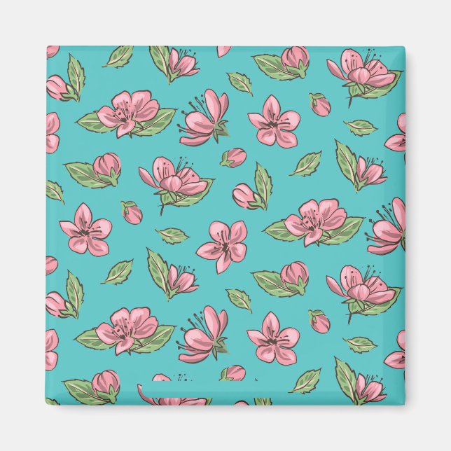 Flower pattern magnet (Front)