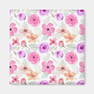 Flower pattern magnet