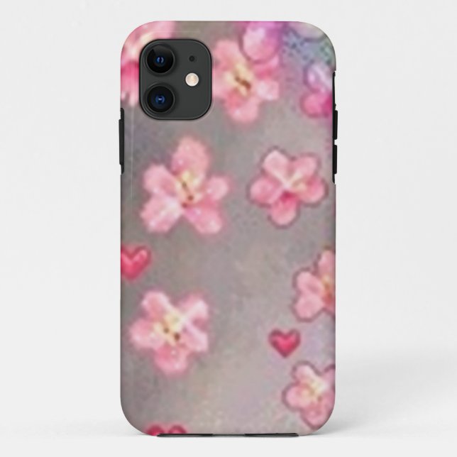 flower pattern marble Case-Mate iPhone case (Back)