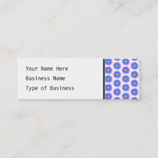 Flower Pattern. Mini Business Card
