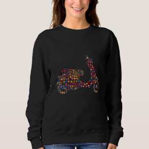 Flower Pattern Motor-Scooter Motorcycle Sweatshirt