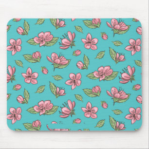 Flower pattern mouse pad