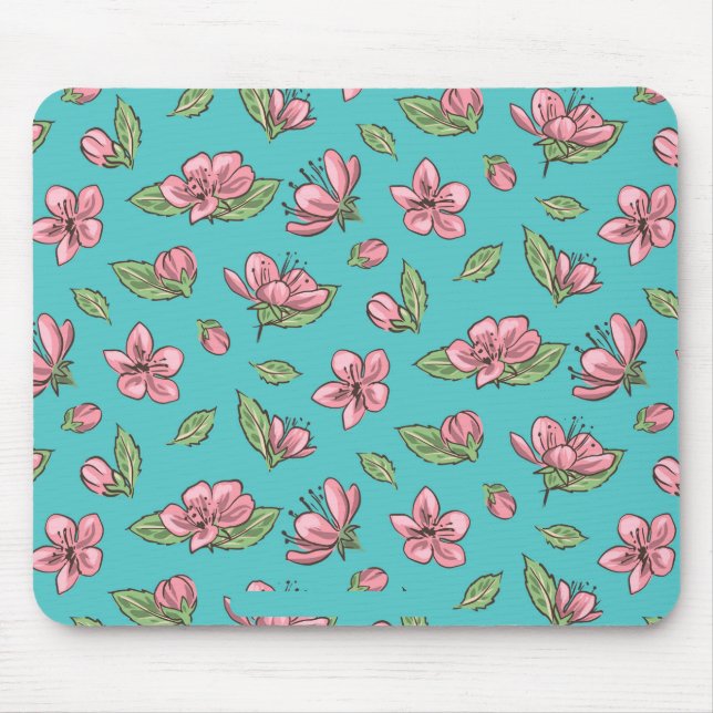 Flower pattern mouse pad (Front)