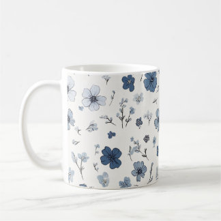Flower pattern mug