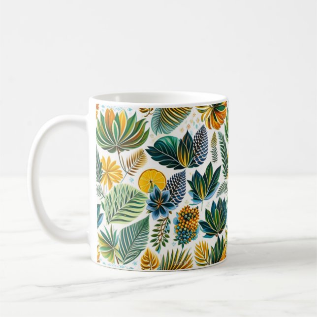 Flower Pattern Mug (Left)