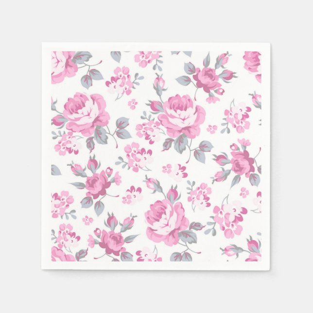 Flower pattern napkin (Front)