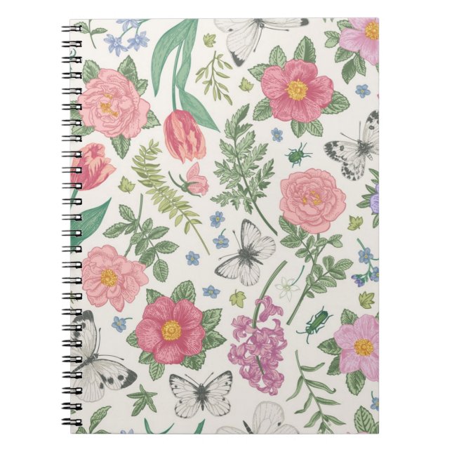 Flower pattern notebook (Front)