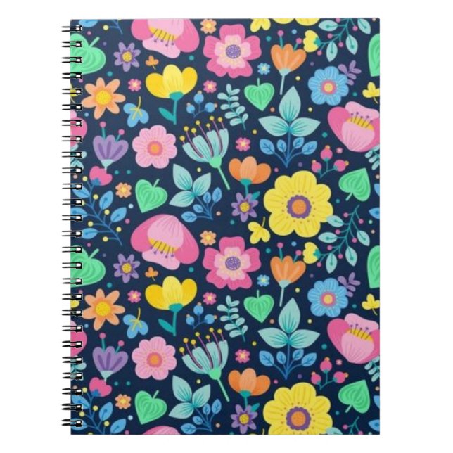 Flower pattern notebook (Front)