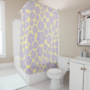 Flower Pattern - Pastel Yellow and Purple