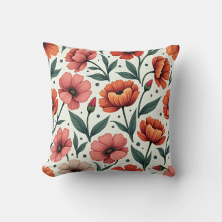 Flower pattern pillow cushion